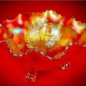 c. 1930 Windmill Fenton Carnival Art Glass Bowl